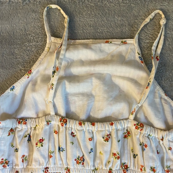 American Eagle Floral Cotton/Linen Dress Size XS - Picture 4 of 6